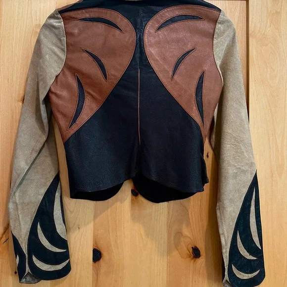 Pins & Needles Multicolor Leather Jacket - Picture 6 of 13